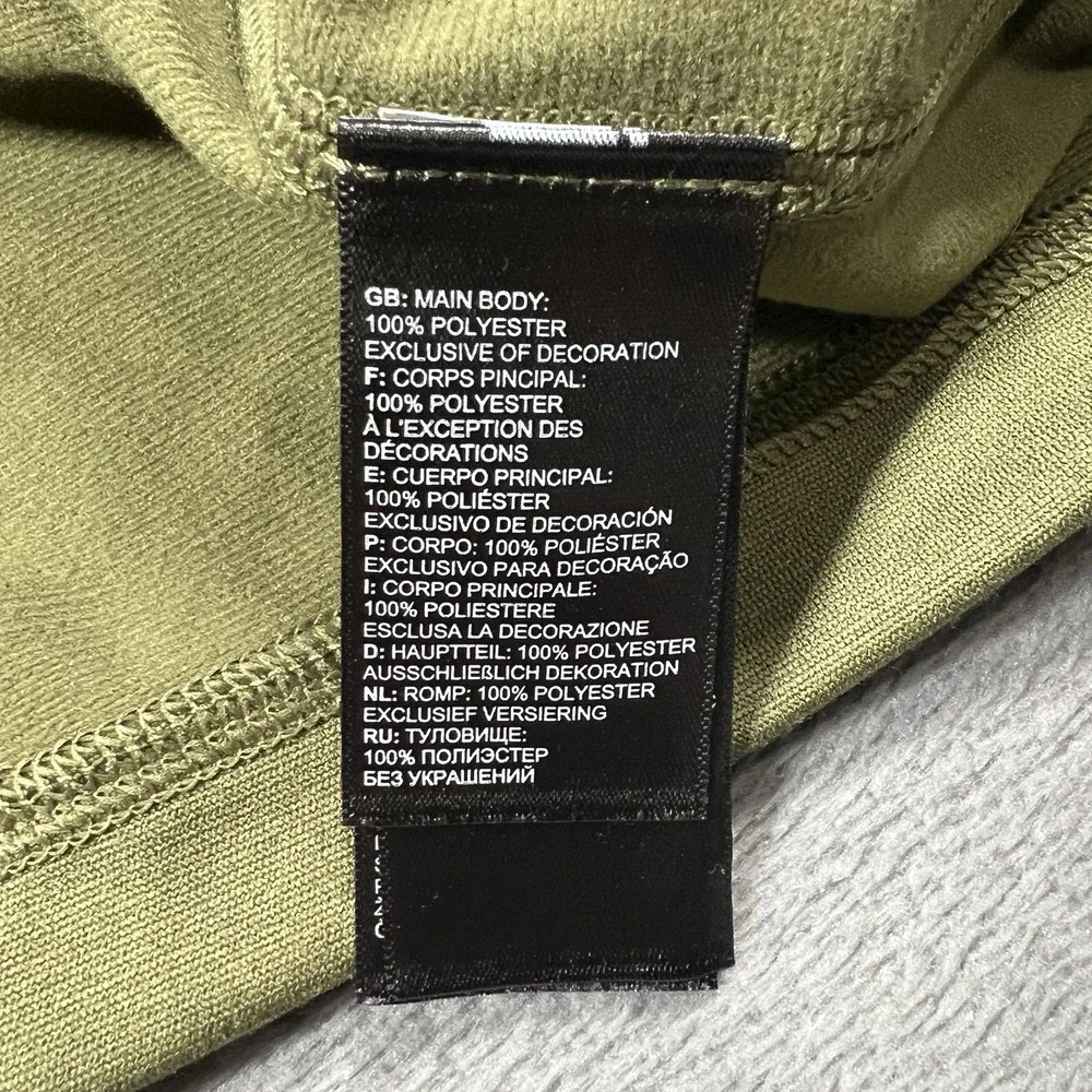 The North Face Shirt Mens 3XL Green‎ Tech 1/4 Zip Long Sleeve Pullover